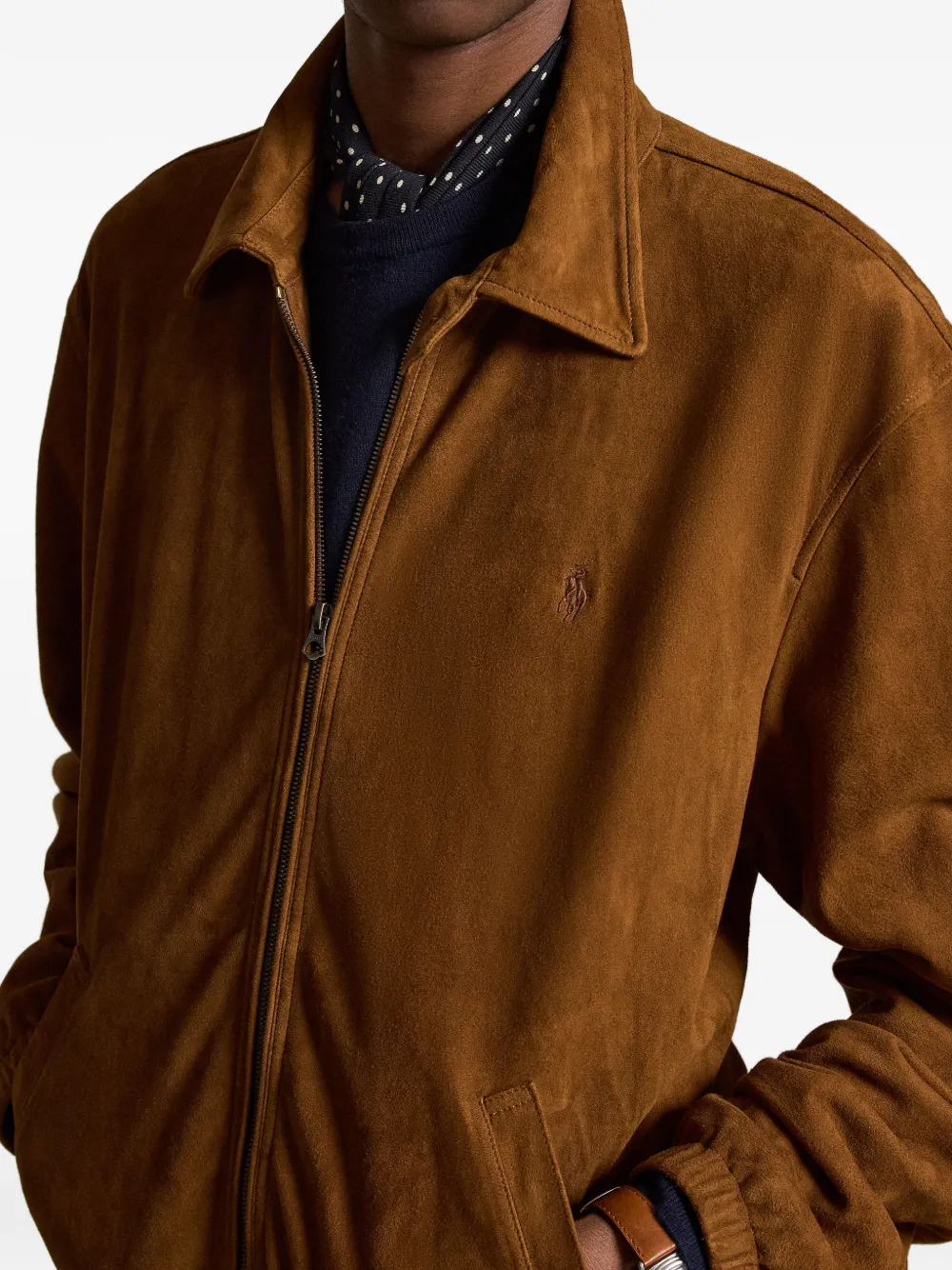Polo Ralph Lauren Bayport suède jack Bruin