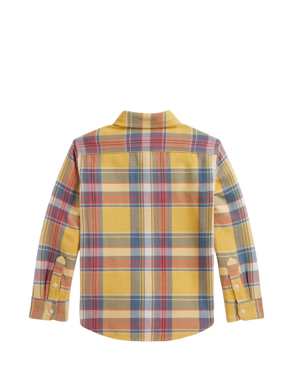 POLO RALPH LAUREN KIDS Farrel geruit katoenen shirt Geel