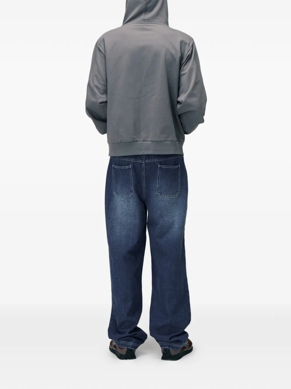 Off Duty Hoodie met rits Grijs