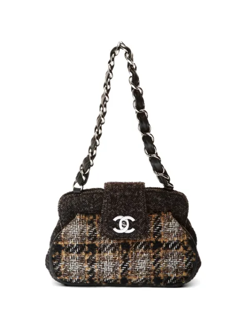CHANEL Pre-Owned 2005-2006 CC tweed shoulder bag