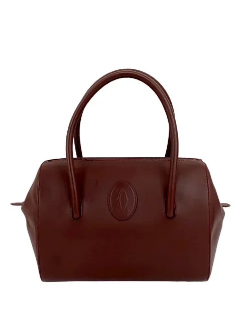 Cartier кожаная сумка Must De Cartier boston (2010-2025 годы)