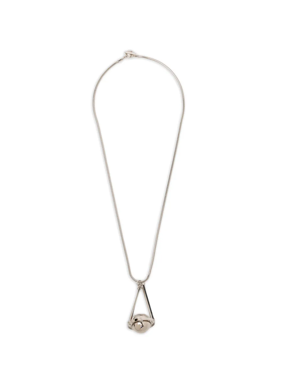 Toga Orb-pendant Necklace In Silver