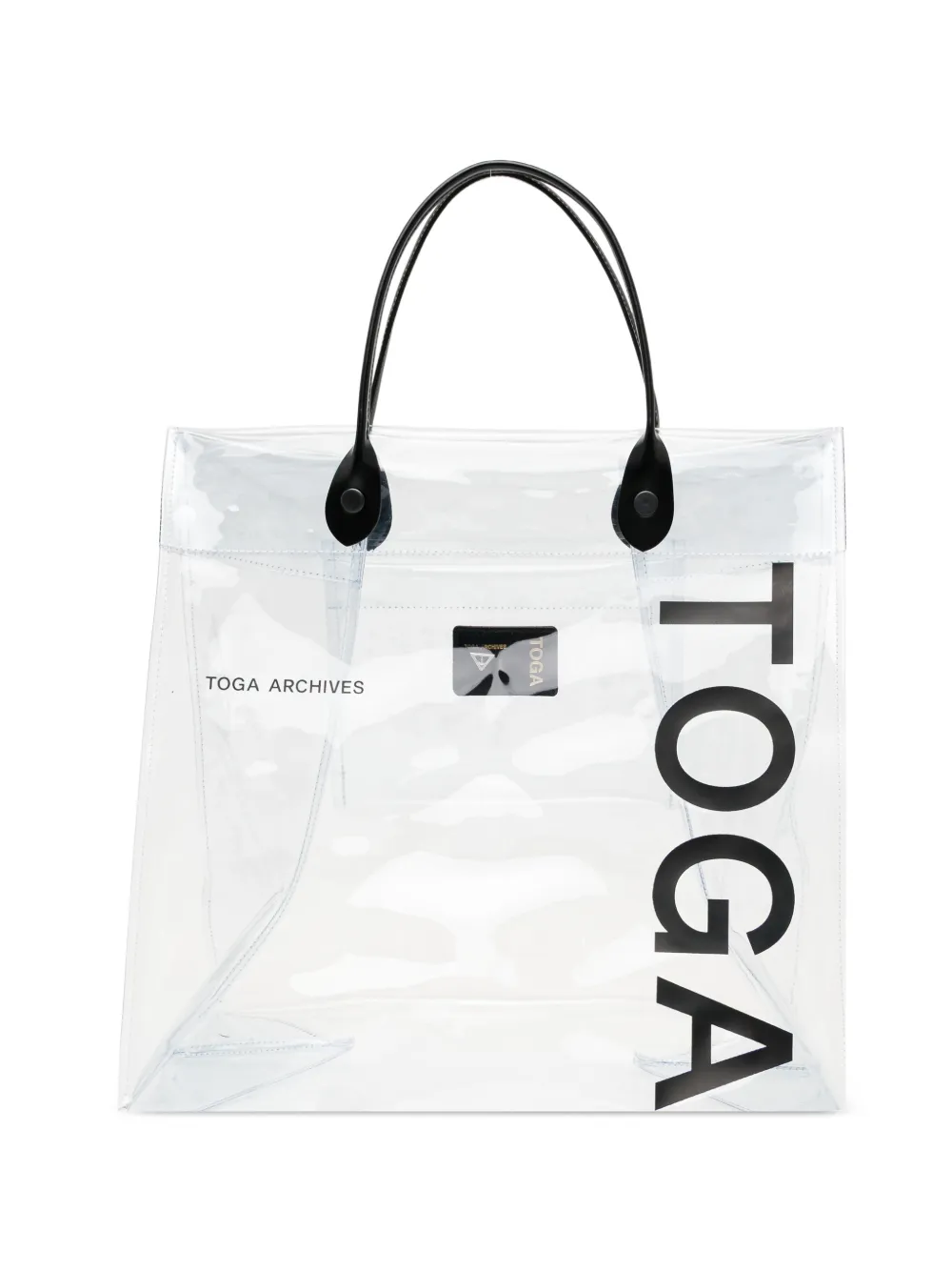 Toga Borsa tote con logo - Bianco