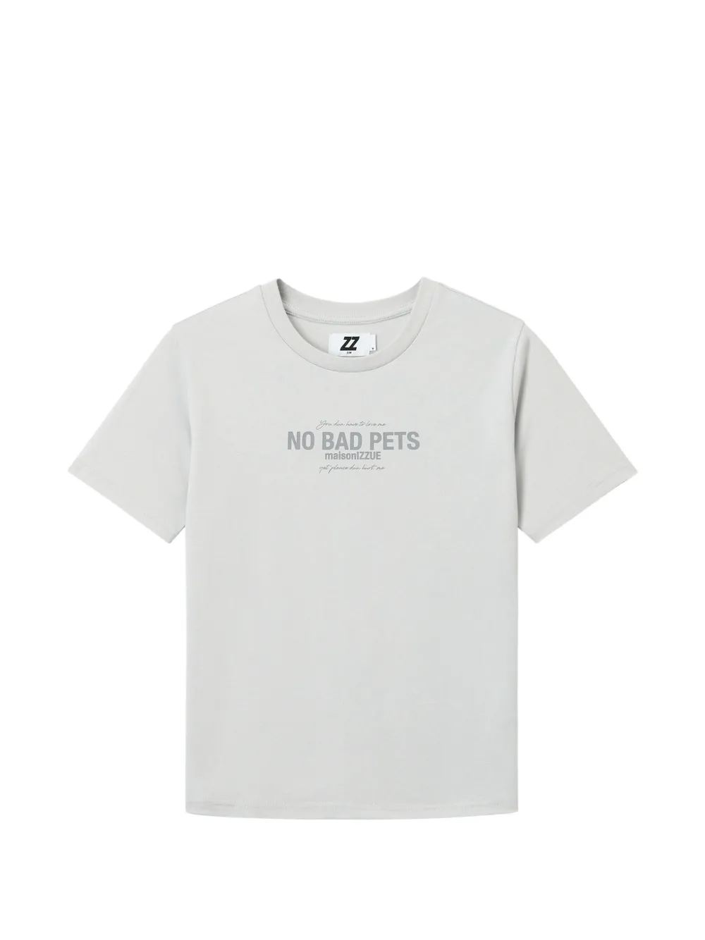 izzue logo-print T-shirt - Grigio