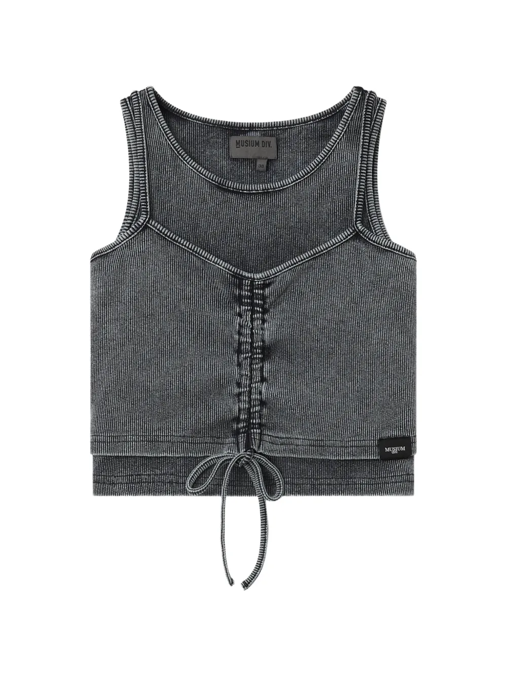 Musium Div. drawstring tank top - Grigio