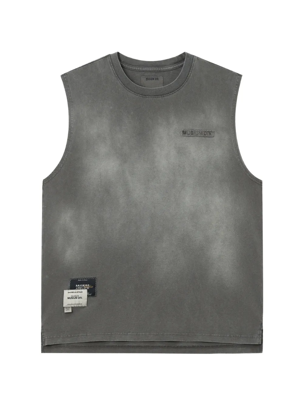 Musium Div. 로고 디테일 민소매 베스트 | 그레이