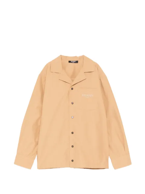 Balmain Kids logo-embroidered jacket