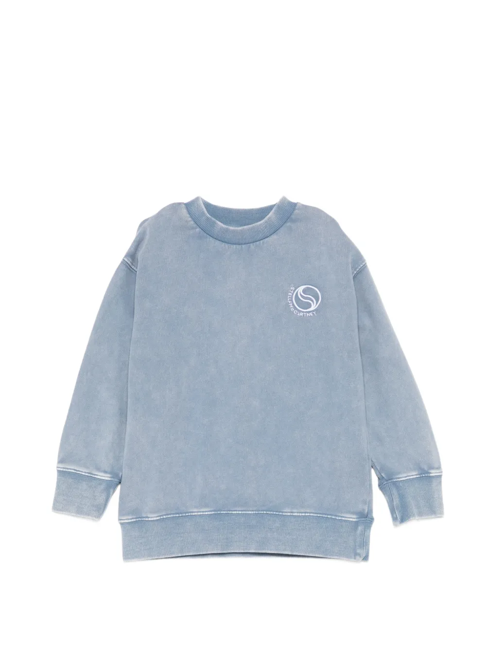 Stella McCartney Kids Felpa con logo - Blu