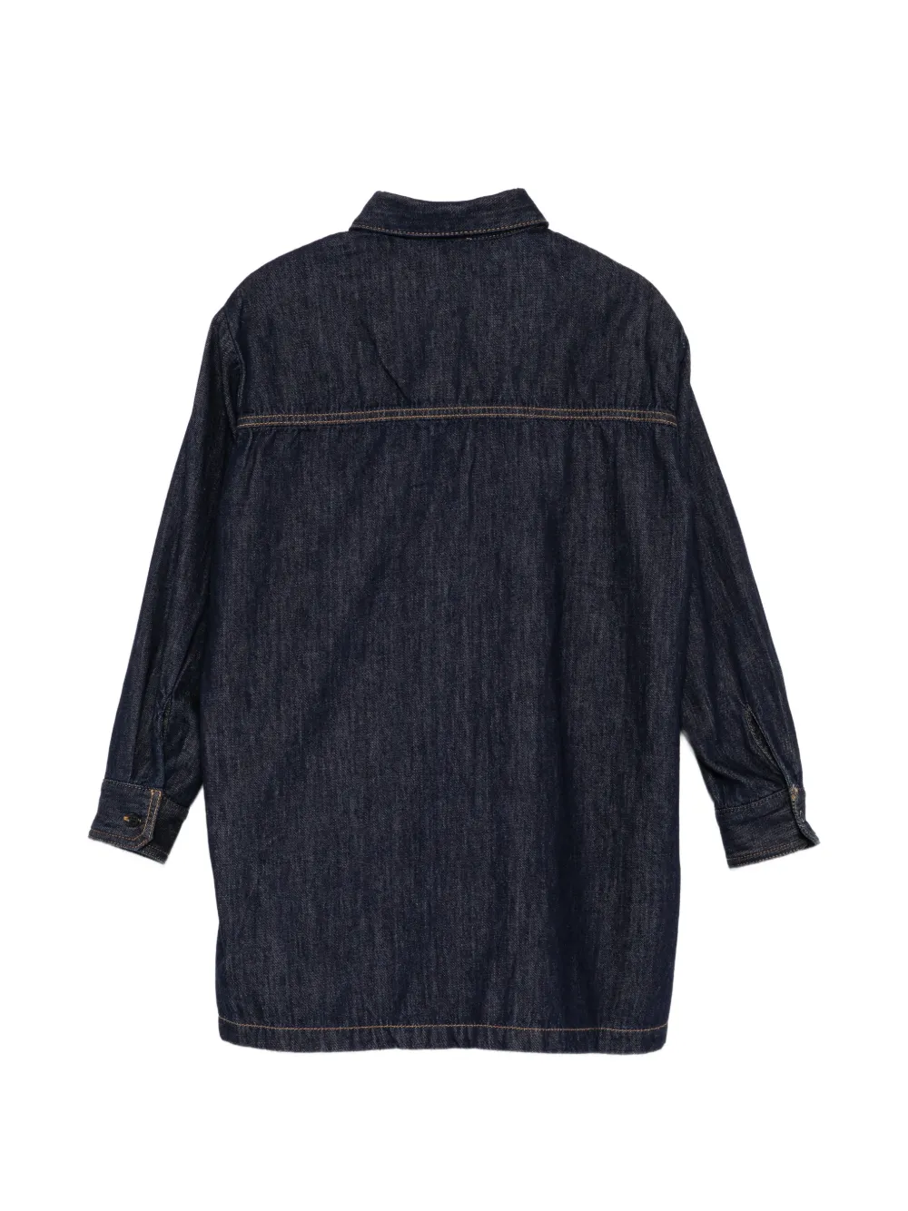 Marni Kids Spijkerjurk met geborduurd logo Blauw