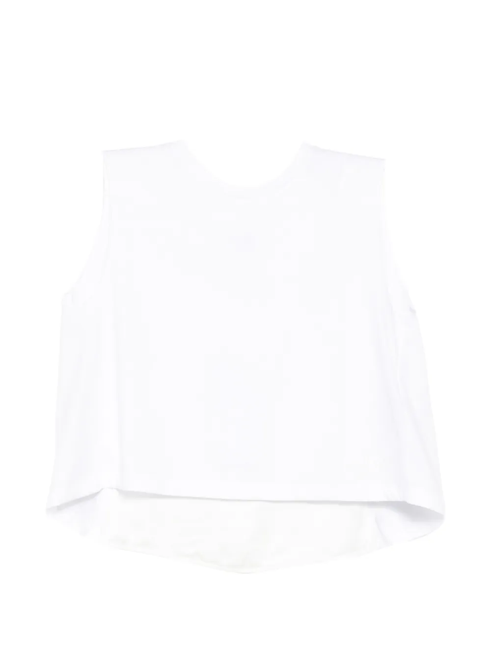 MM6 Maison Margiela Kids logo-print vest - Bianco