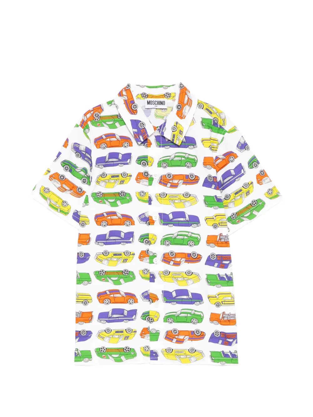 Moschino Kids all-over graphic print shirt - Weiß