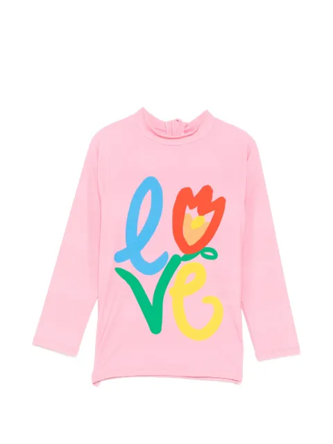 Stella McCartney Kids 프린트 썬 프로텍션 탑