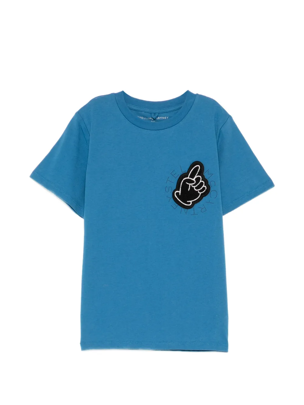 Stella McCartney Kids appliqué T-shirt - Blu