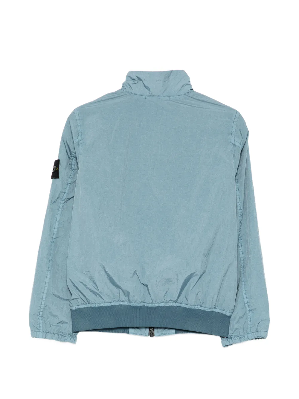 Stone Island Junior Jack met logopatch en opstaande kraag Blauw