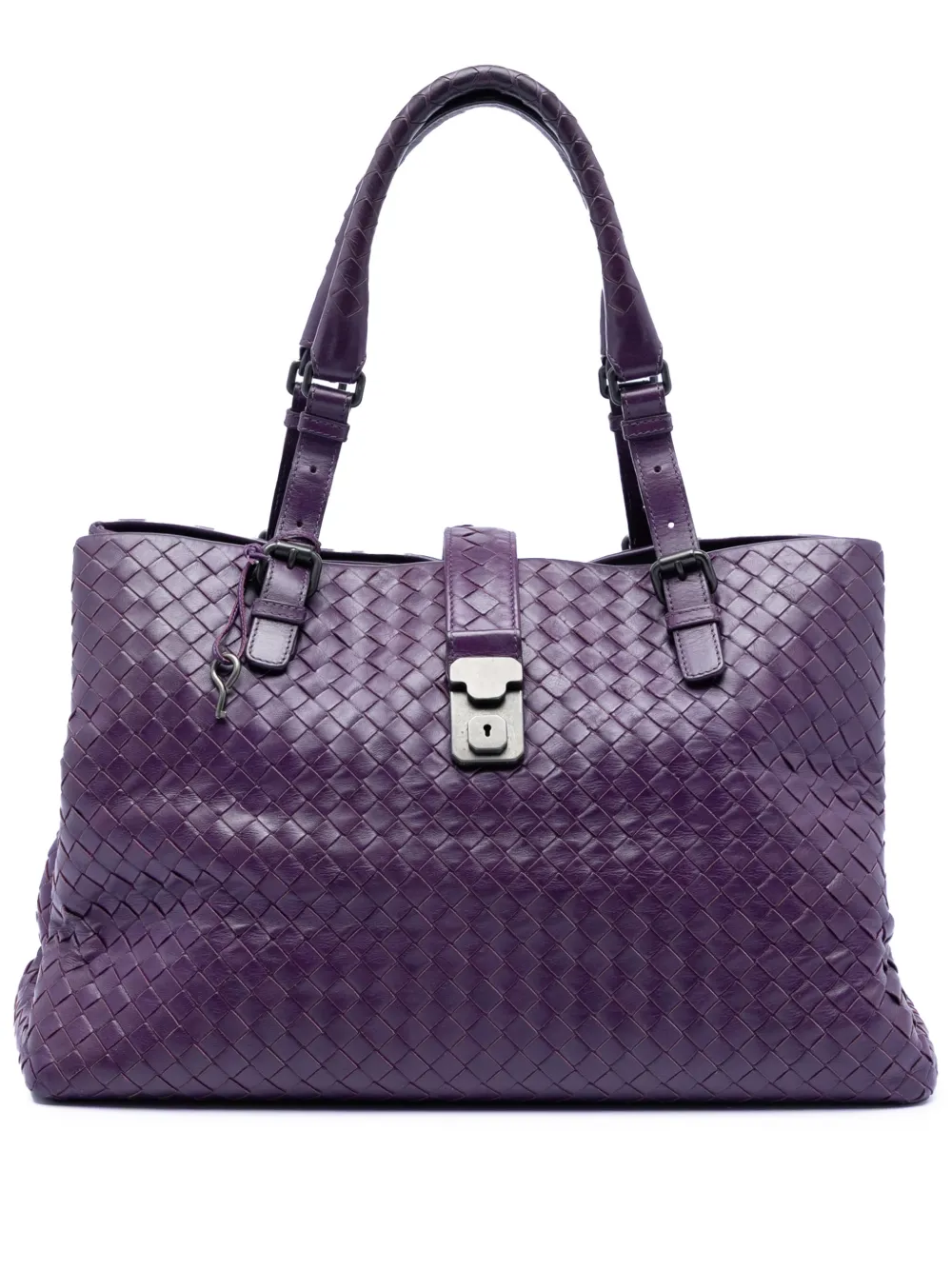Bottega Veneta Pre-Owned 2012-2026 Medium Nappa Intrecciato Roma tote bag - Viola