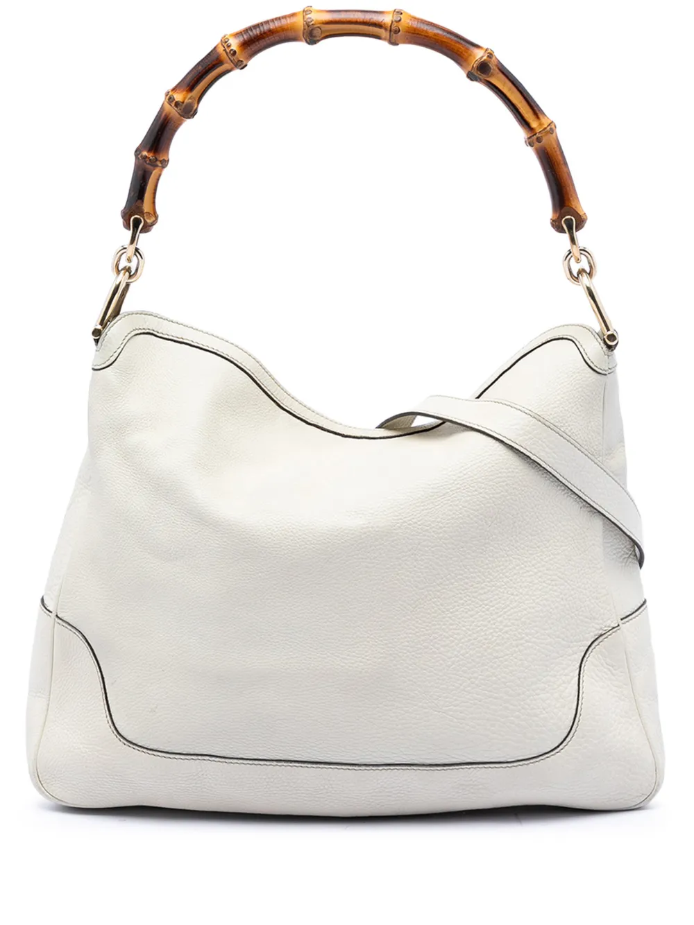 Gucci Pre-Owned 2016-2025 Calfskin Bamboo Diana satchel - Bianco