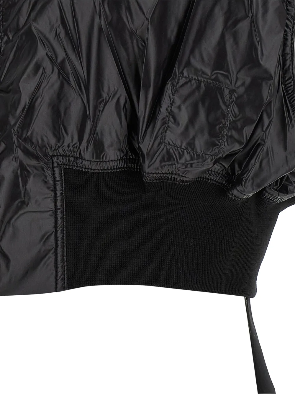 Rick Owens DRKSHDW Tatlin Bomber cropped gilet Zwart