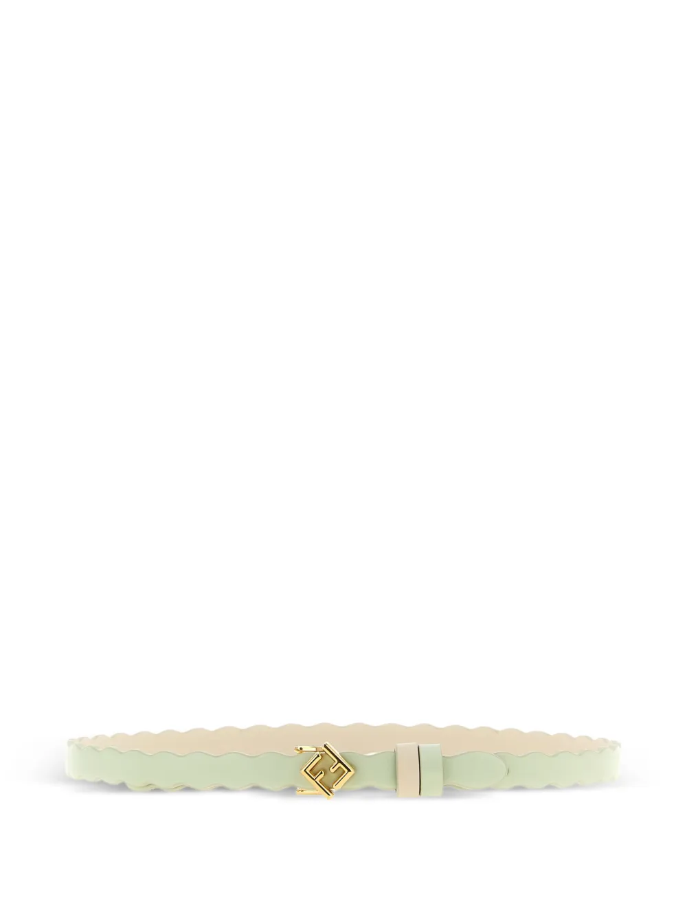 FENDI FF Diamonds reversible leather belt - Verde