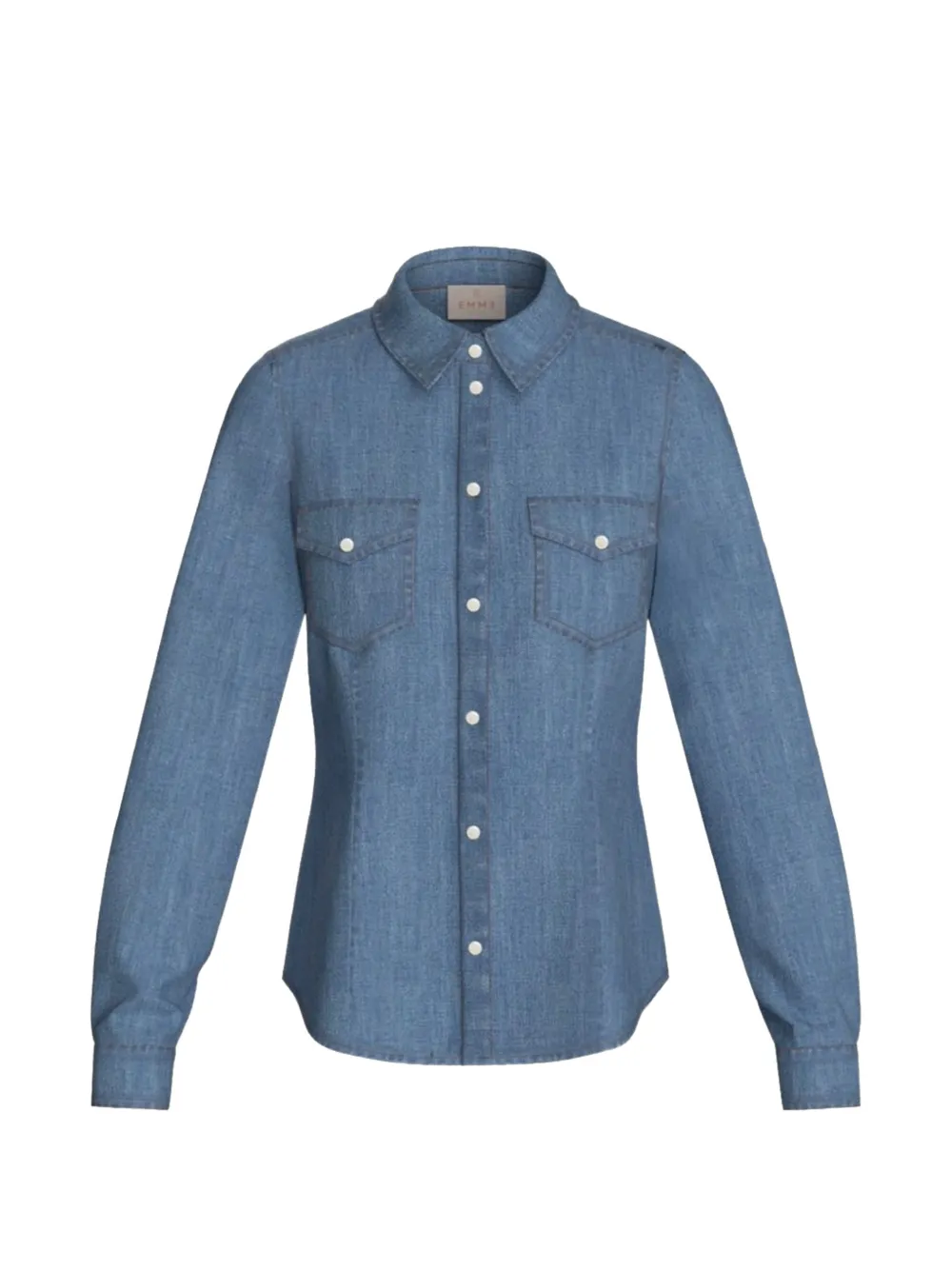 Marella buttoned chest-pocket shirt - Blau