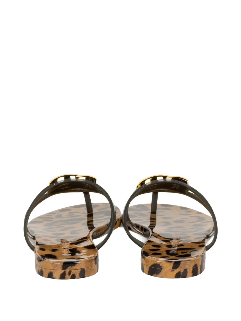 Dolce & Gabbana Sandalen met luipaardprint Bruin