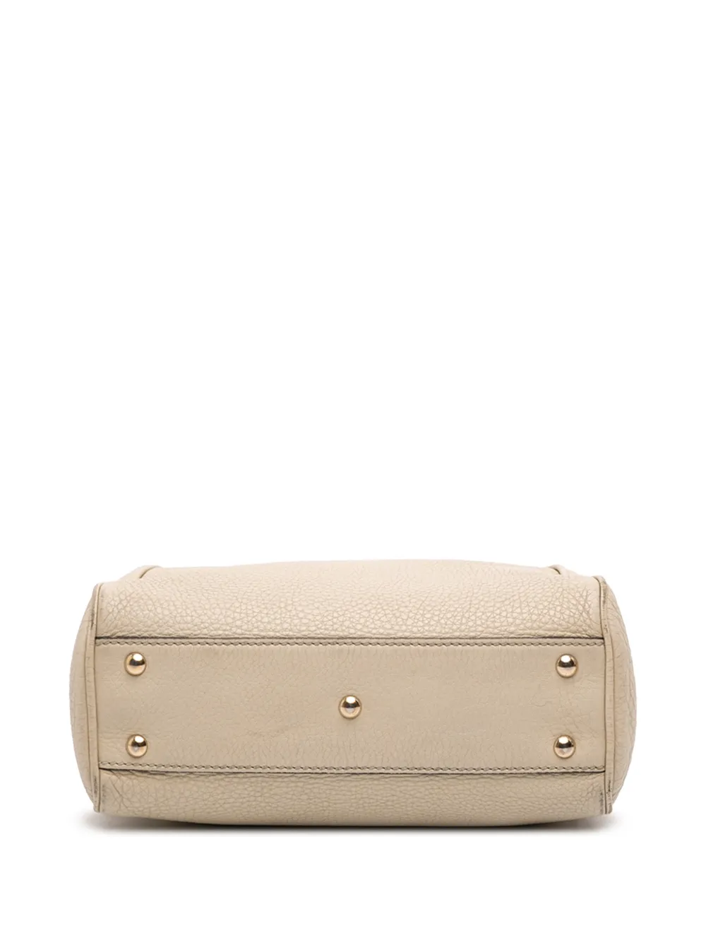 2016-2025 Mini Calfskin Bamboo Shopper Satchel