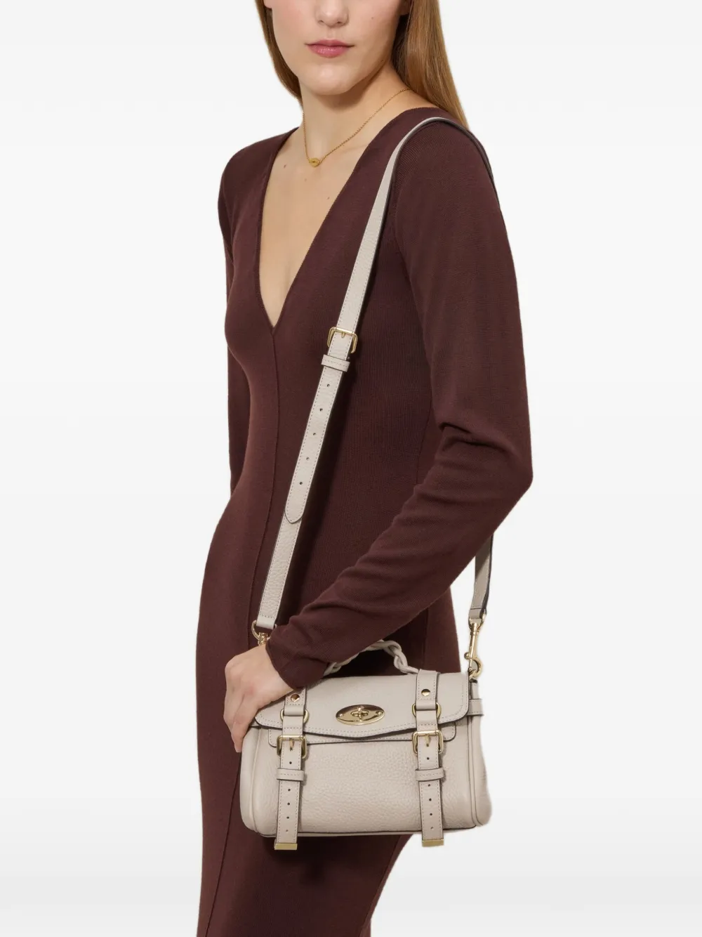 Mulberry Alexa mini-shopper met gesp Beige