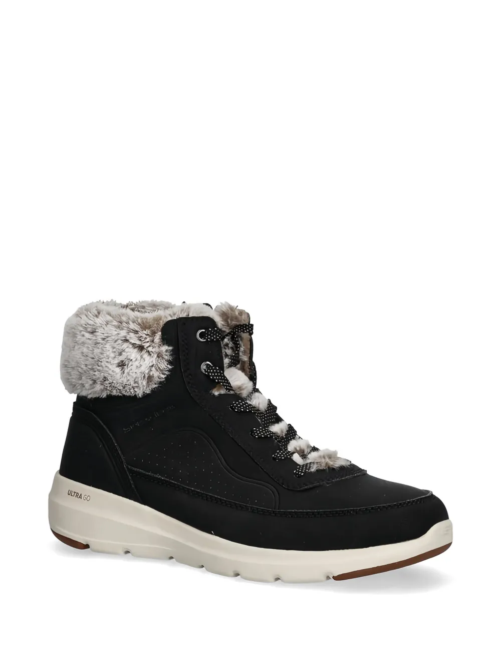 Skechers Glacial Ultra snowboots met veters Zwart