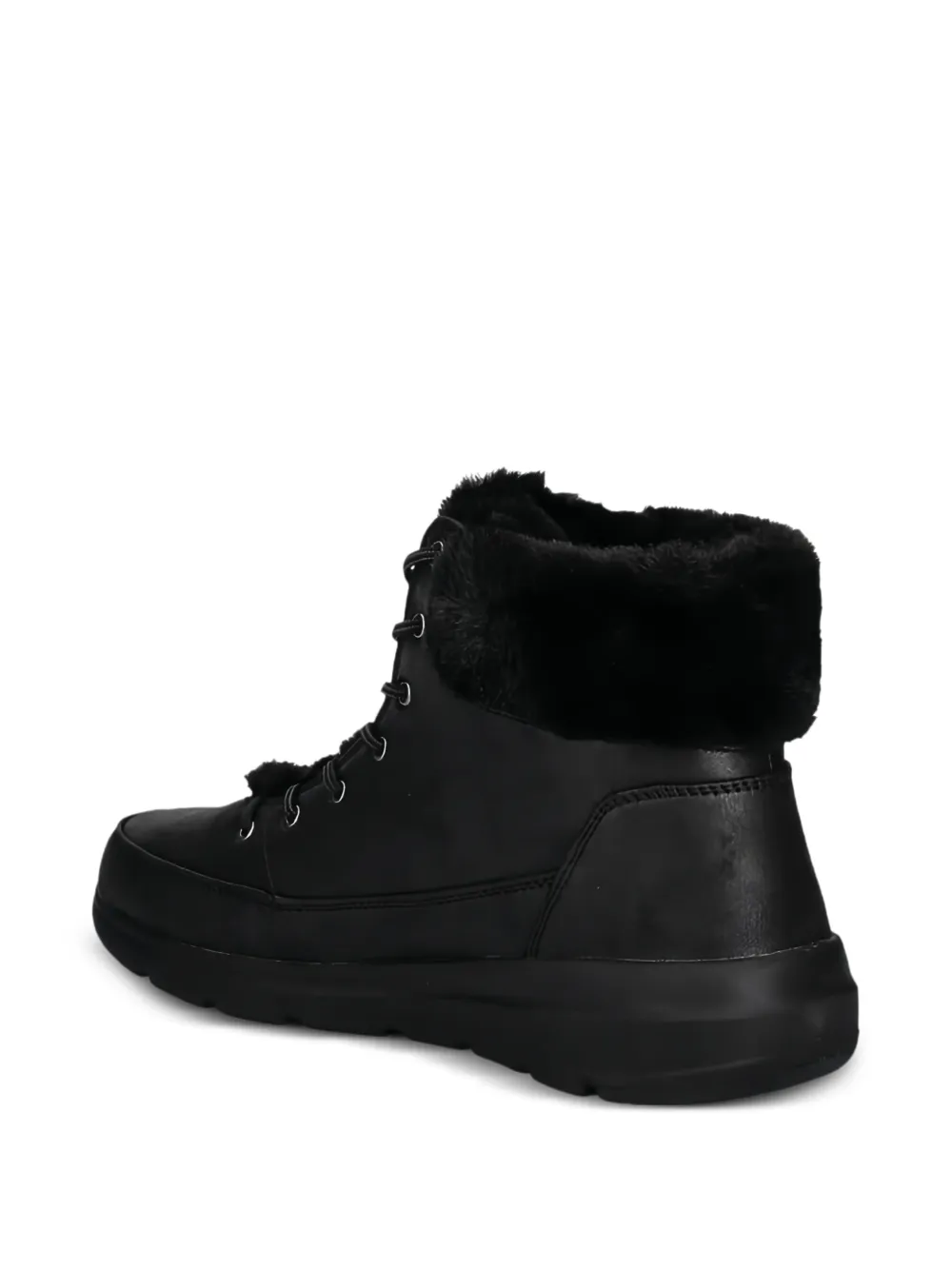 Skechers Laarzen met pompon en bont Zwart