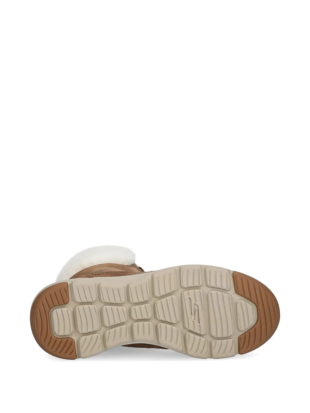Skechers Veterlaarzen van imitatiebont Bruin