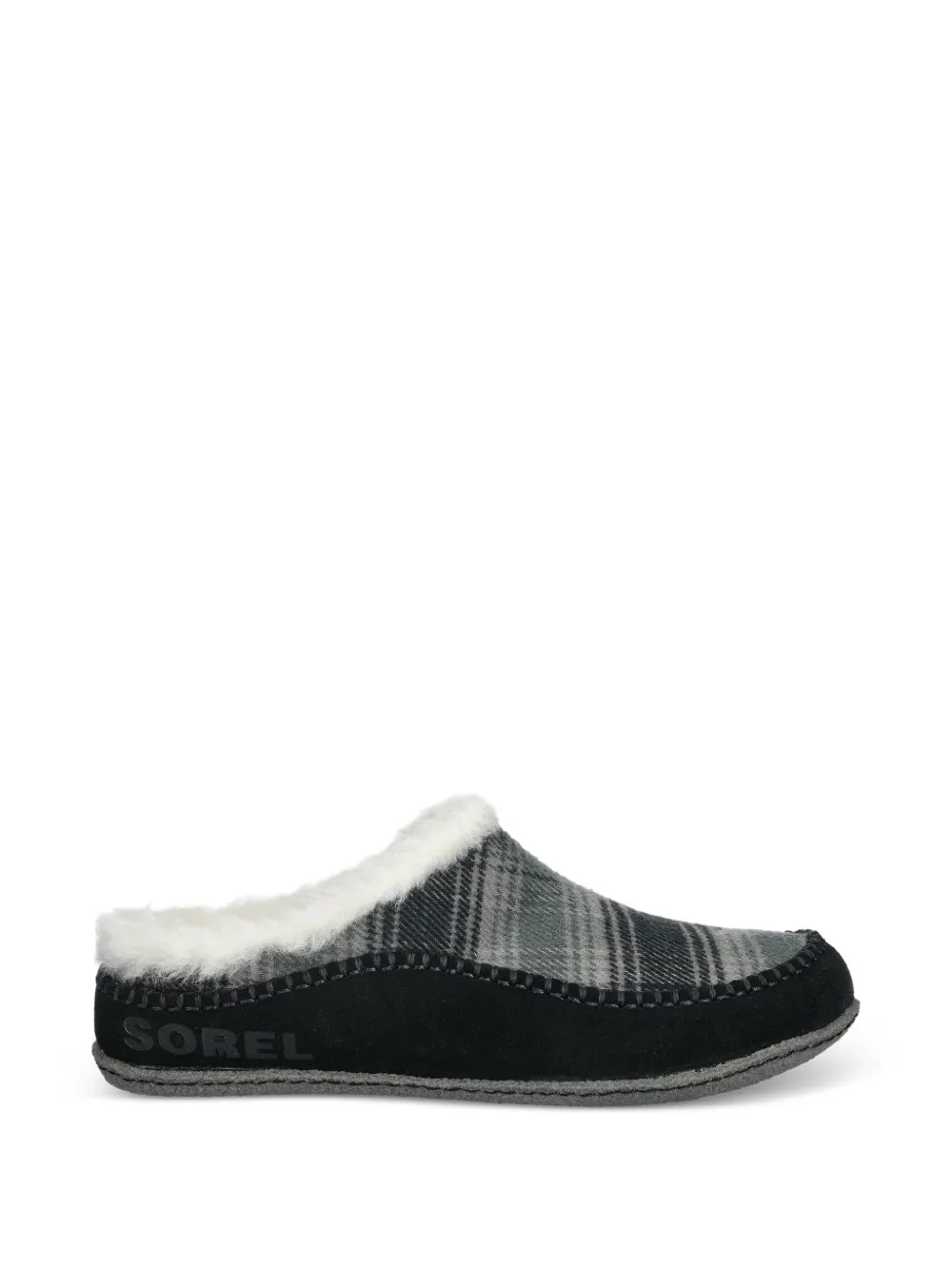 SOREL Lanner Ridge check-pattern fleece-lined slippers