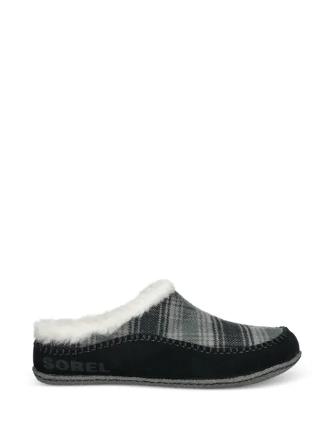 SOREL slippers Lanner Ridge con motivo de cuadros y forro de tela polar