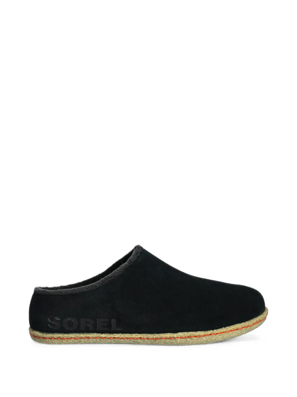 SOREL KIDS logo-embossed slippers Zwart