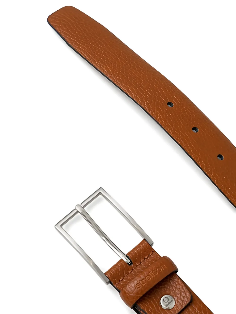 strellson Leren riem met textuur Bruin