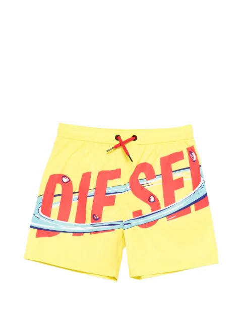 Diesel Kids logo-print swim shorts