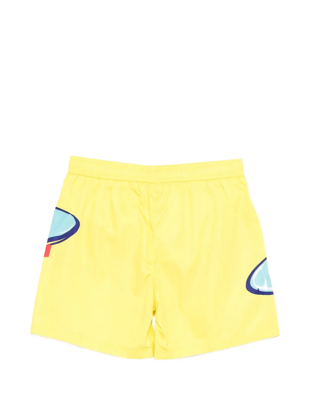 Diesel Kids Zwembroek met logoprint Geel