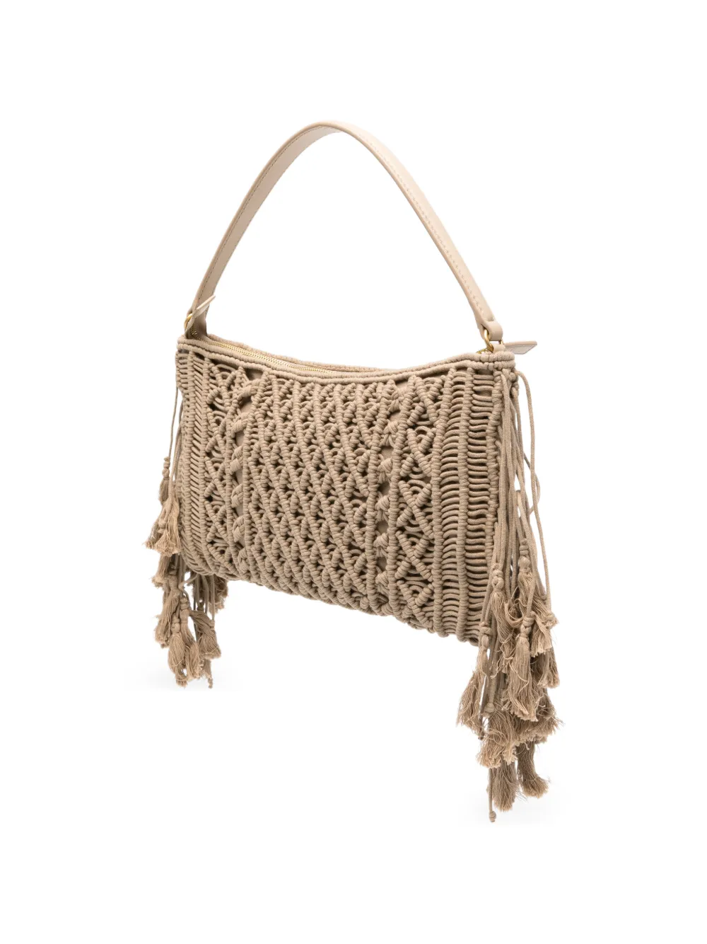 TWINSET Schoudertas met kwastje Beige