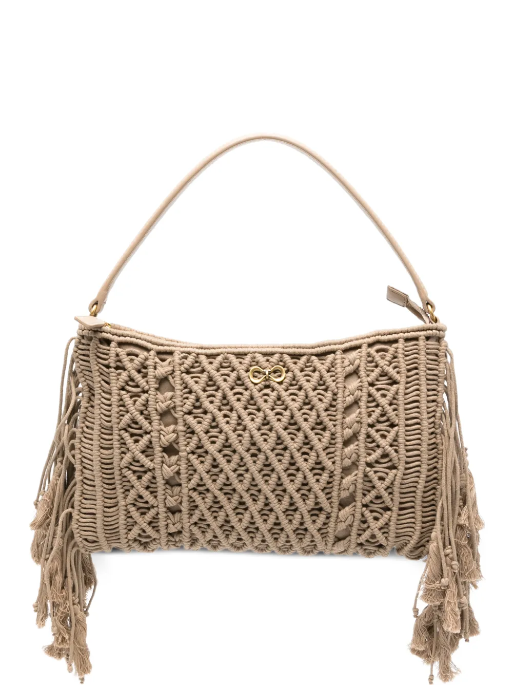 TWINSET tassel-detail shoulder bag - Toni neutri