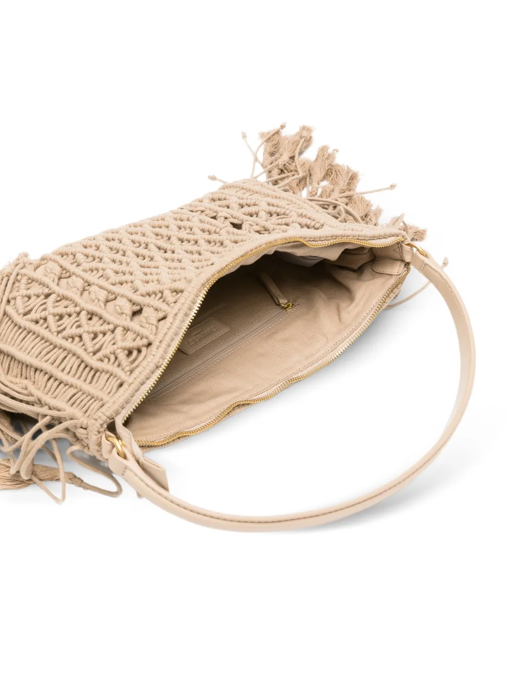 TWINSET Schoudertas met kwastje Beige
