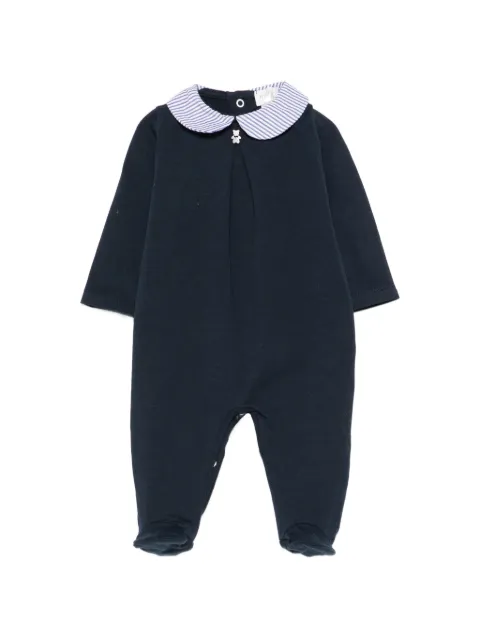 NANAN striped-collar pajamas