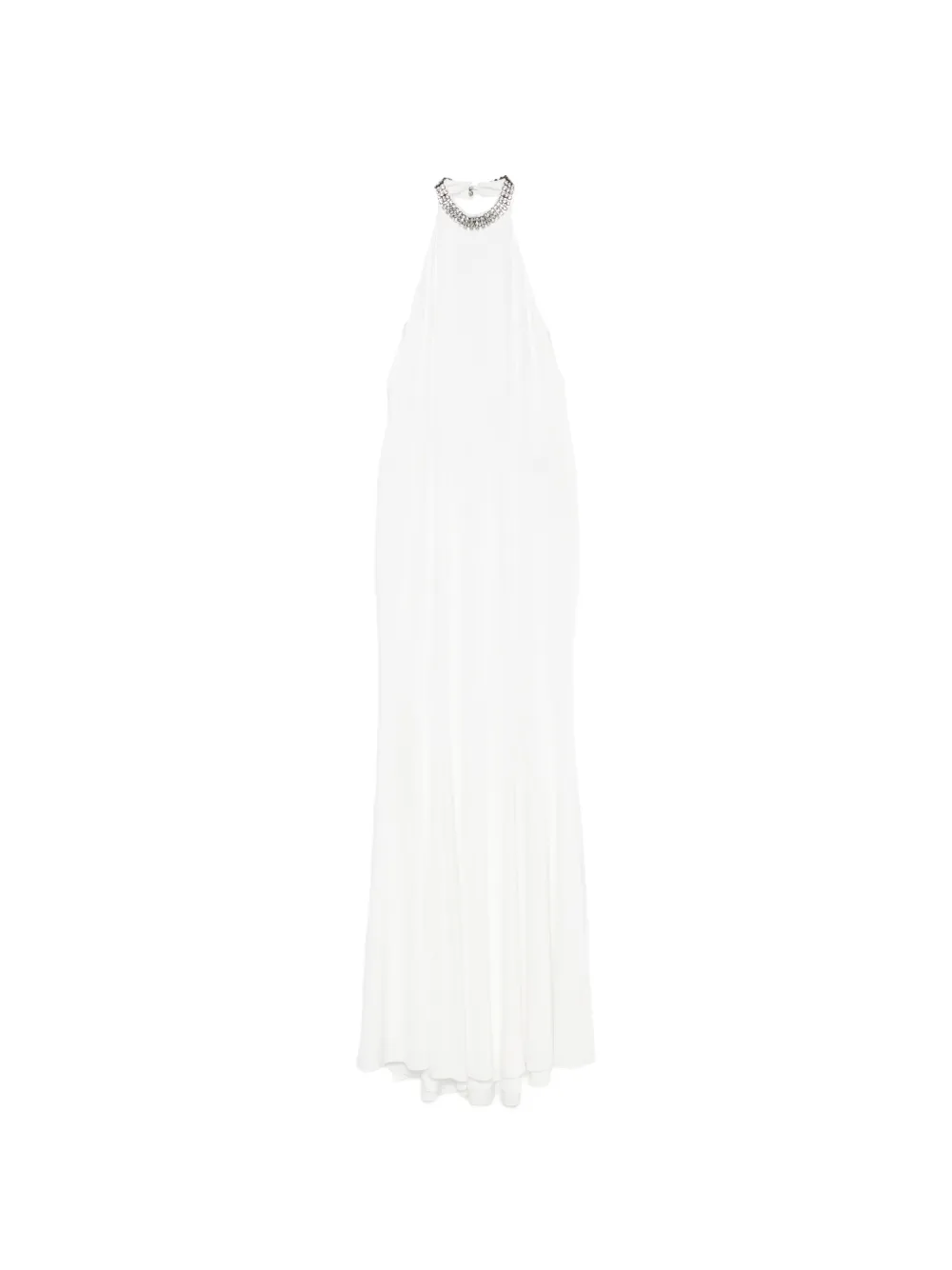 NISSA backless maxi dress - White