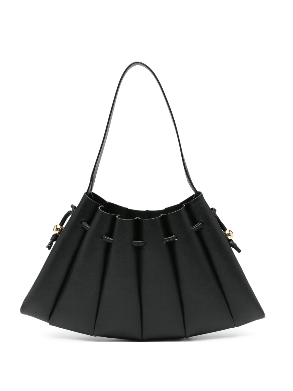 Themoirè Calipso gathered shoulder bag - Nero