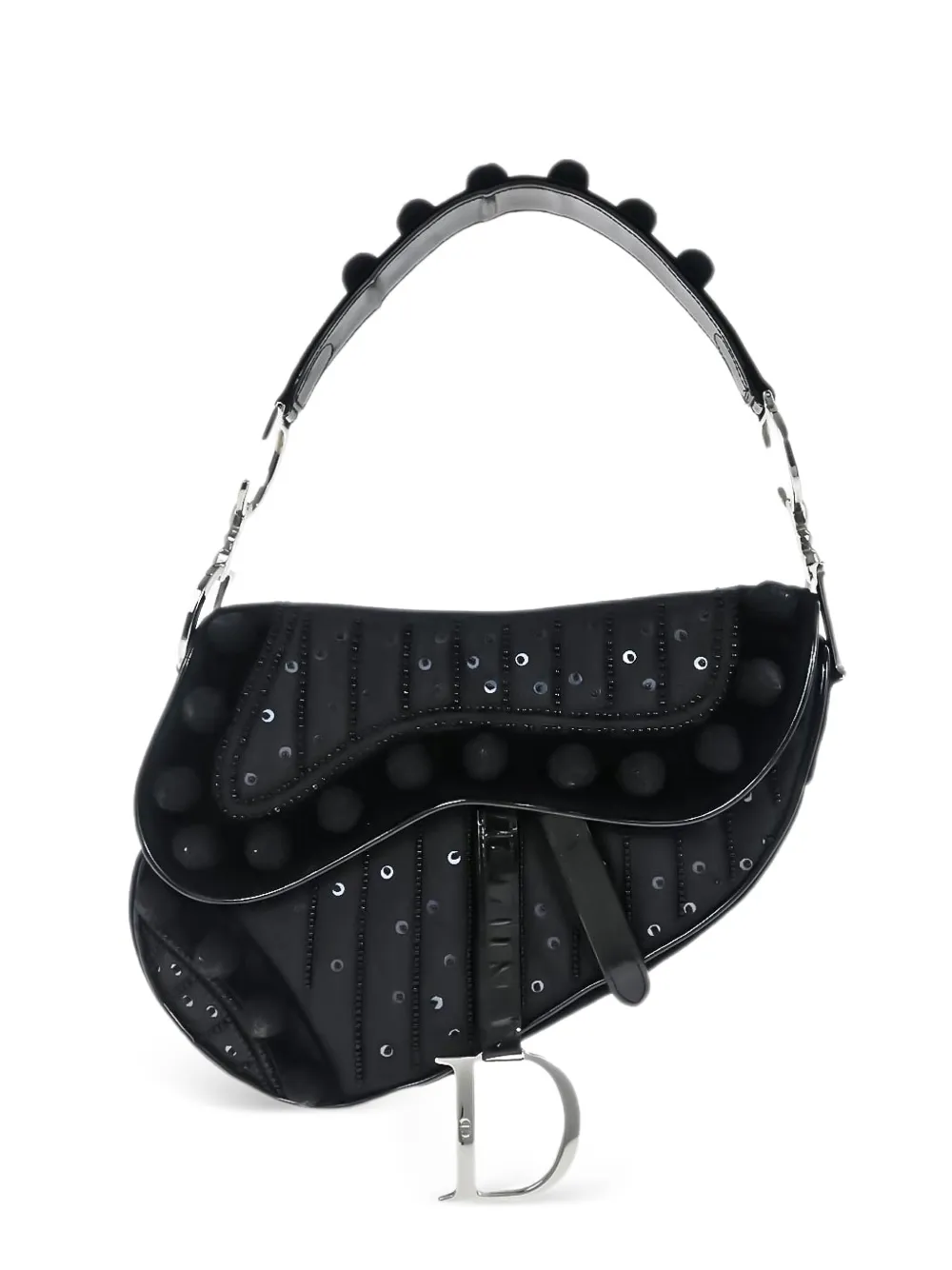 Christian Dior Pre-Owned Borsa a spalla Saddle 2002 - Nero