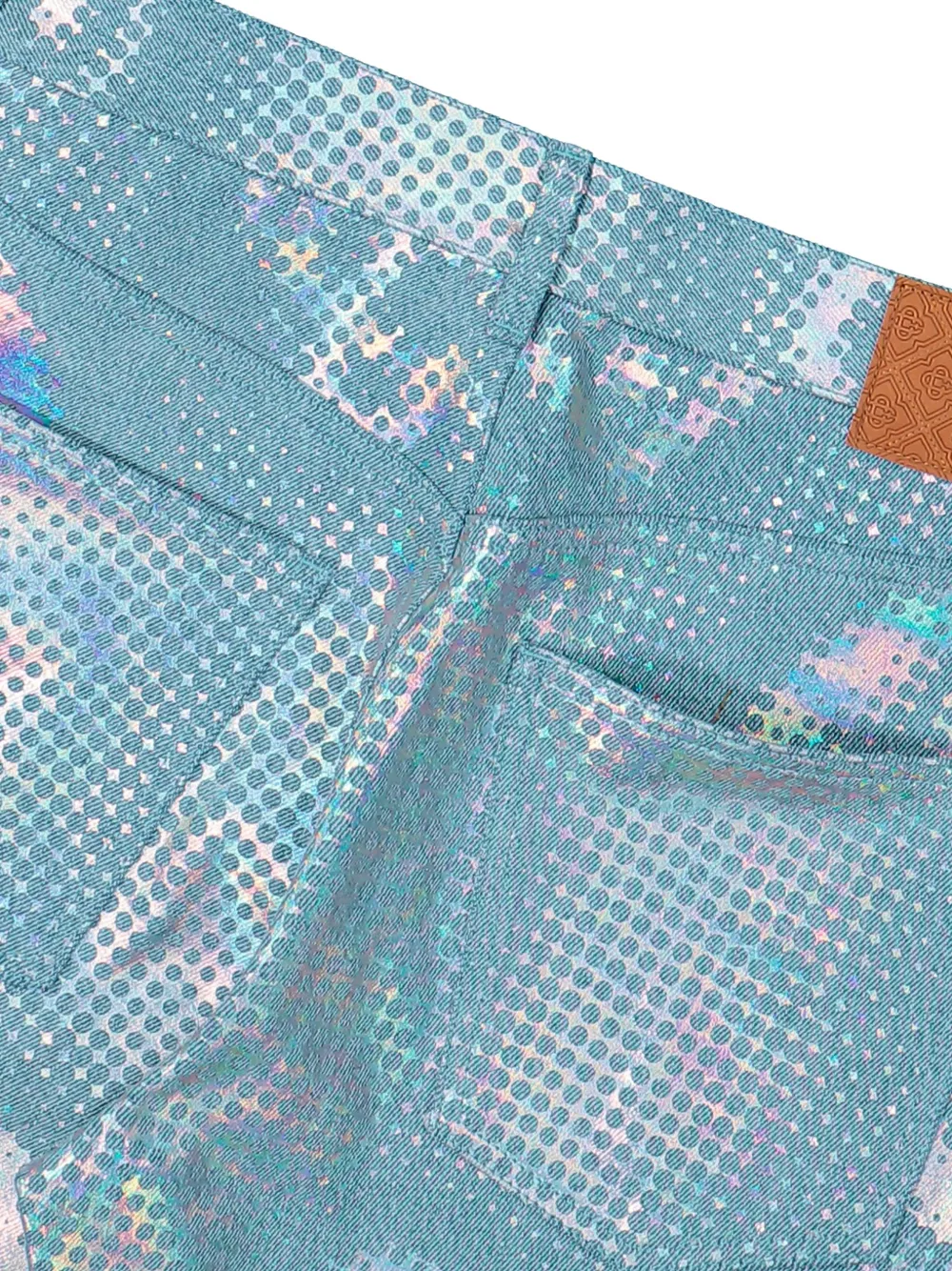 Casablanca Baggy jeans met monogram Blauw