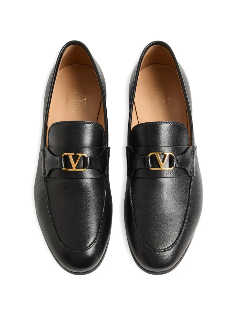 Valentino Garavani VLogo Signature nappa leren loafers Zwart