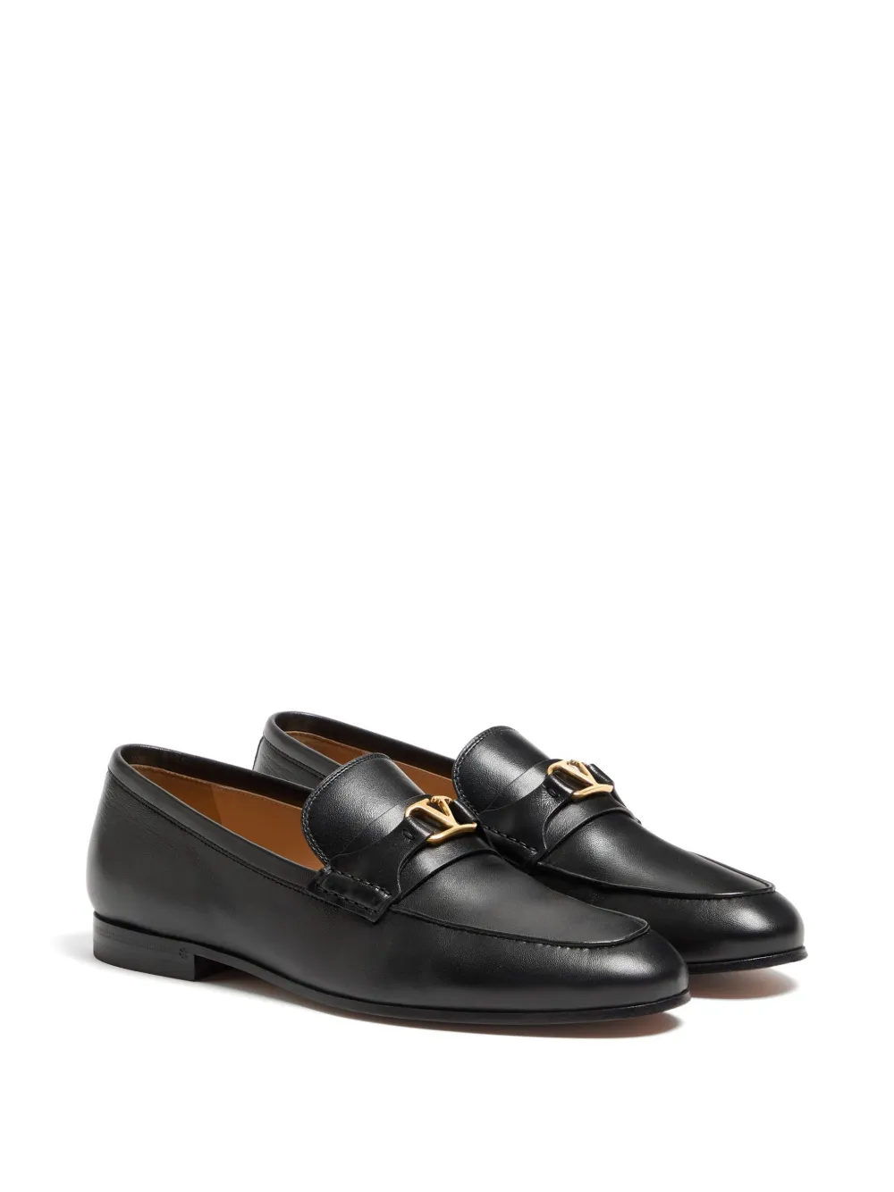 Valentino Garavani VLogo Signature nappa leren loafers Zwart