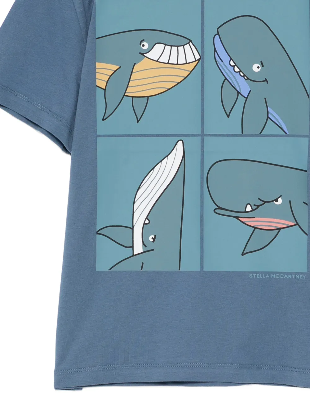  Stella Mccartney Kids Whale-print T-shirt - Blue 