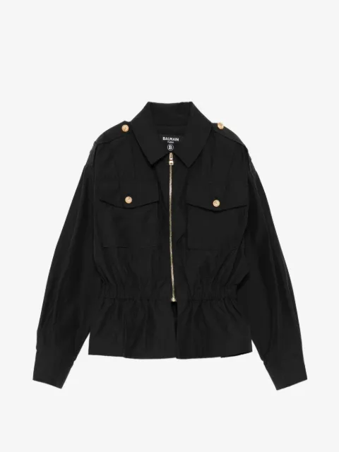 Balmain Kids button pocket jacket