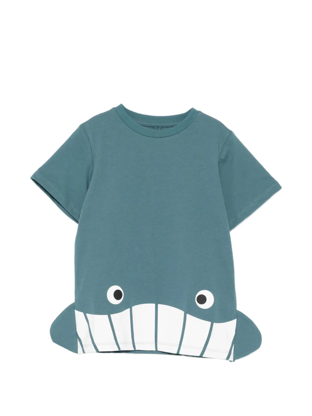 Stella McCartney Kids shark-print T-shirt - Blu
