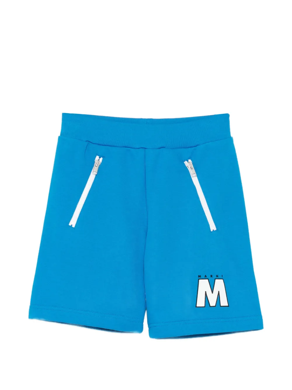 Marni Kids logo shorts - Blu