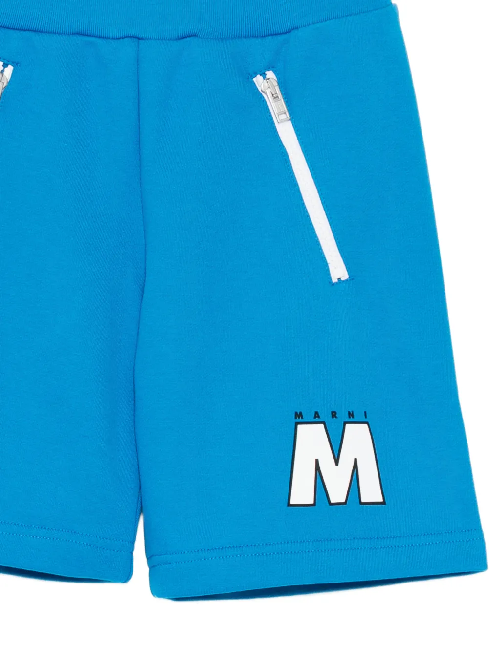  Marni Kids Logo Shorts - Blue 